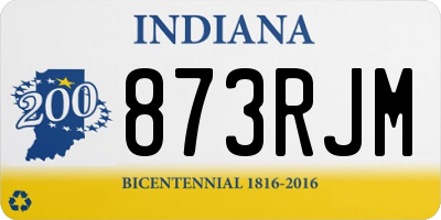 IN license plate 873RJM