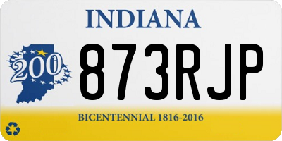 IN license plate 873RJP