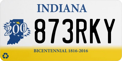 IN license plate 873RKY