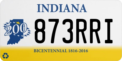 IN license plate 873RRI