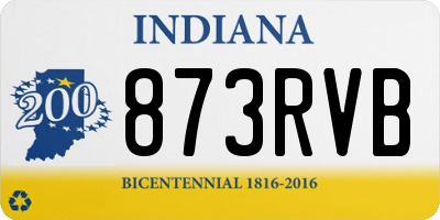 IN license plate 873RVB