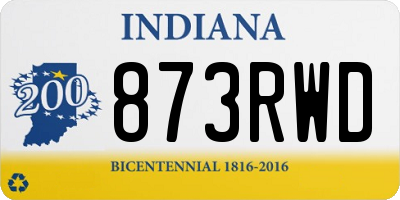 IN license plate 873RWD