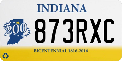 IN license plate 873RXC