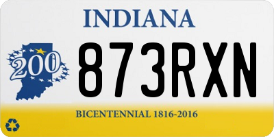 IN license plate 873RXN