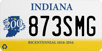 IN license plate 873SMG