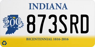 IN license plate 873SRD
