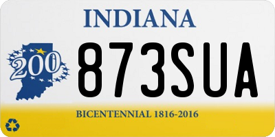 IN license plate 873SUA