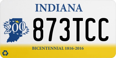 IN license plate 873TCC