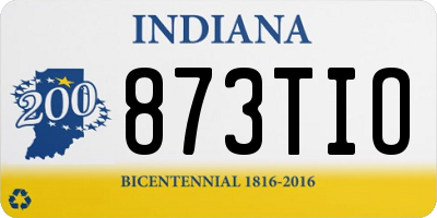 IN license plate 873TIO