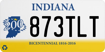 IN license plate 873TLT