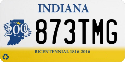 IN license plate 873TMG