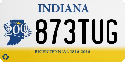 IN license plate 873TUG