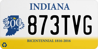 IN license plate 873TVG