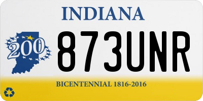 IN license plate 873UNR