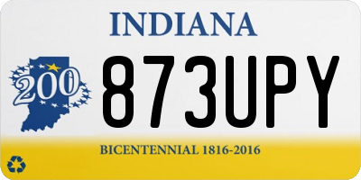 IN license plate 873UPY