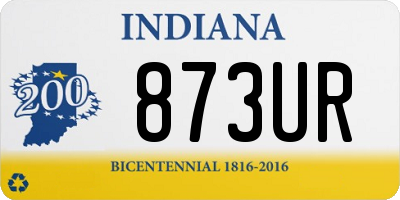 IN license plate 873UR