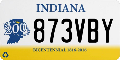 IN license plate 873VBY