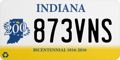 IN license plate 873VNS