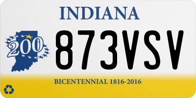 IN license plate 873VSV