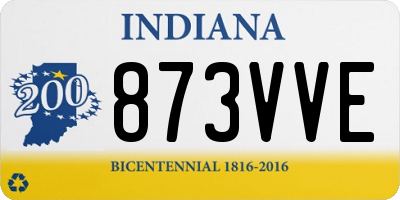 IN license plate 873VVE