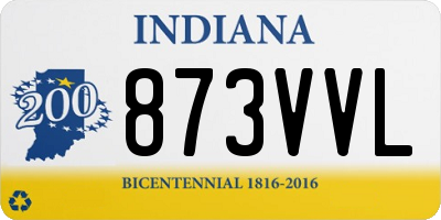 IN license plate 873VVL