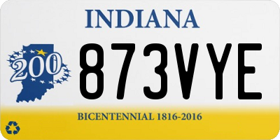 IN license plate 873VYE