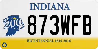 IN license plate 873WFB