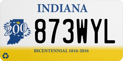 IN license plate 873WYL