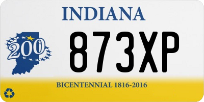 IN license plate 873XP