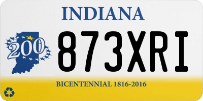 IN license plate 873XRI