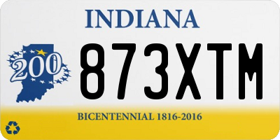 IN license plate 873XTM