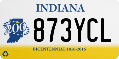 IN license plate 873YCL