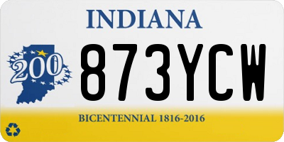 IN license plate 873YCW