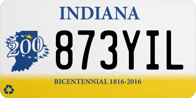 IN license plate 873YIL