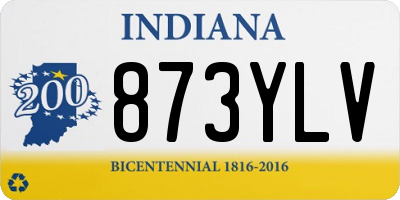 IN license plate 873YLV