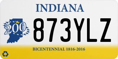 IN license plate 873YLZ