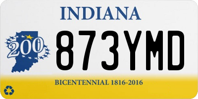 IN license plate 873YMD