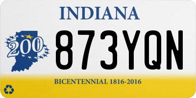 IN license plate 873YQN