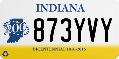 IN license plate 873YVY