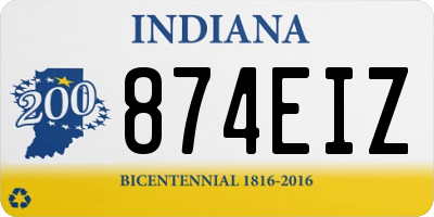 IN license plate 874EIZ