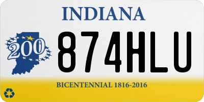 IN license plate 874HLU