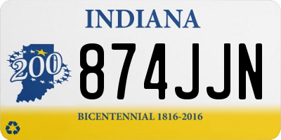 IN license plate 874JJN