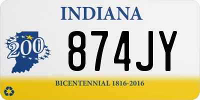 IN license plate 874JY