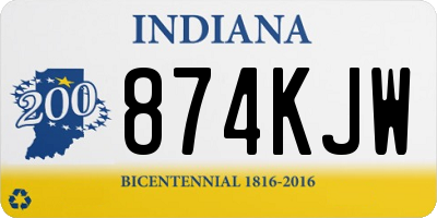 IN license plate 874KJW