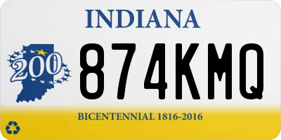 IN license plate 874KMQ