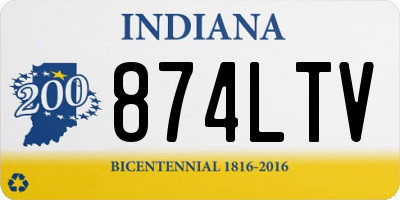 IN license plate 874LTV