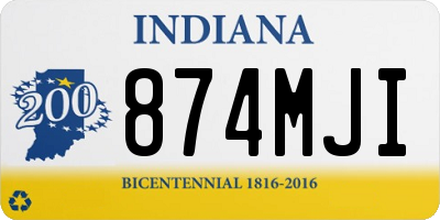 IN license plate 874MJI