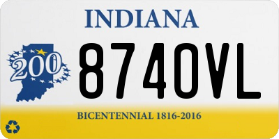 IN license plate 874OVL