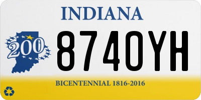 IN license plate 874OYH
