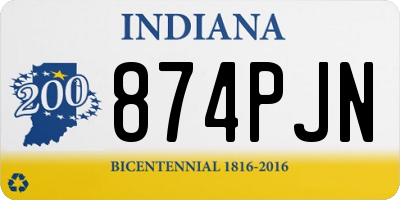IN license plate 874PJN